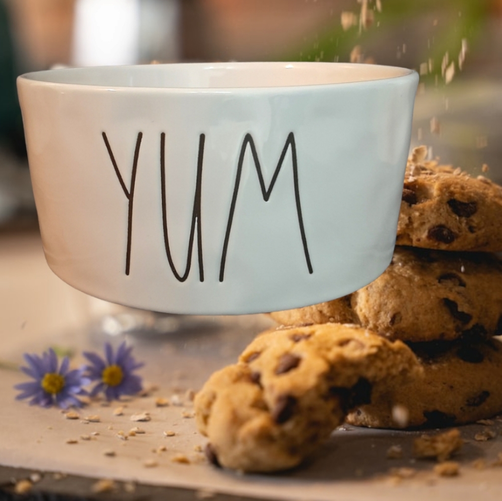 **Rae Dunn Ceramic 6" YUM Bowl